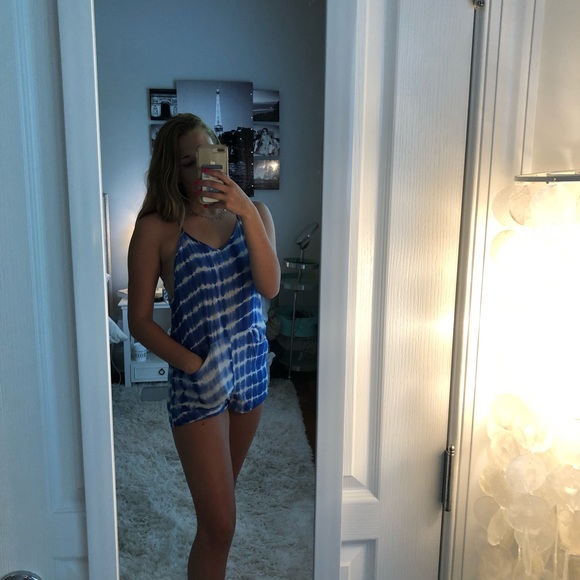 Tie Dye Romper - Picture 2 of 4